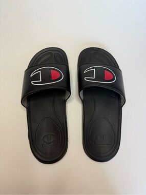 Champion Super Slides Slip On Black shoes Sandals (SEE DESCRIPTION FOR SIZE INFO